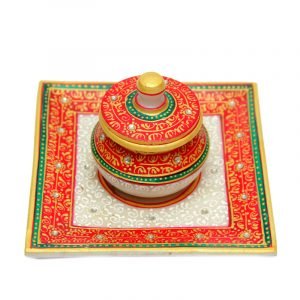 10. Marble Handicraft - Unique Dry Fruits Tray B