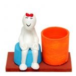 9. Clay Handicraft - Zoo-Zoo Sweet Single Penstand