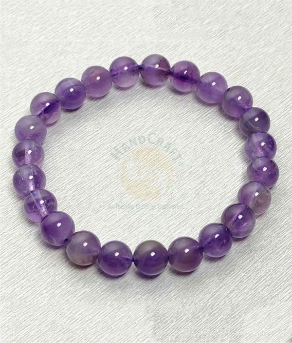 Natural Healing Stone Crystal Bracelet - Amethyst