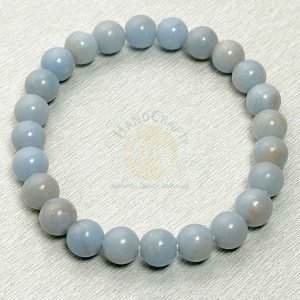 Natural Healing Stone Crystal Bracelet - Angelite