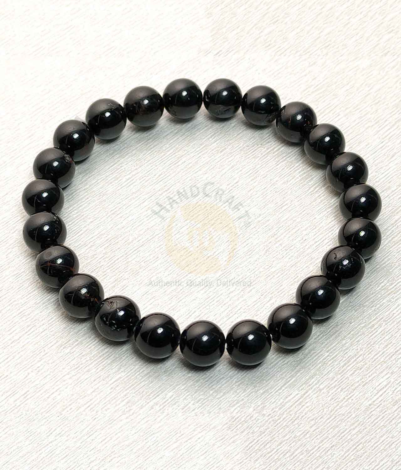 Black bead bracelet from the HANDCRAFT Aura product range