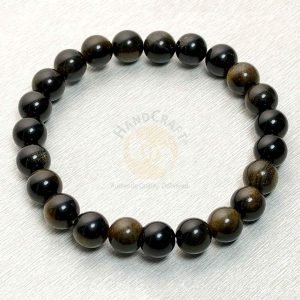 Natural Healing Stone Crystal Bracelet - Golden Obsidian