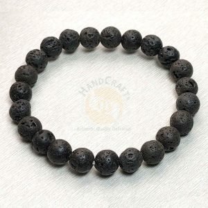 Natural Healing Stone Crystal Bracelet - Lava