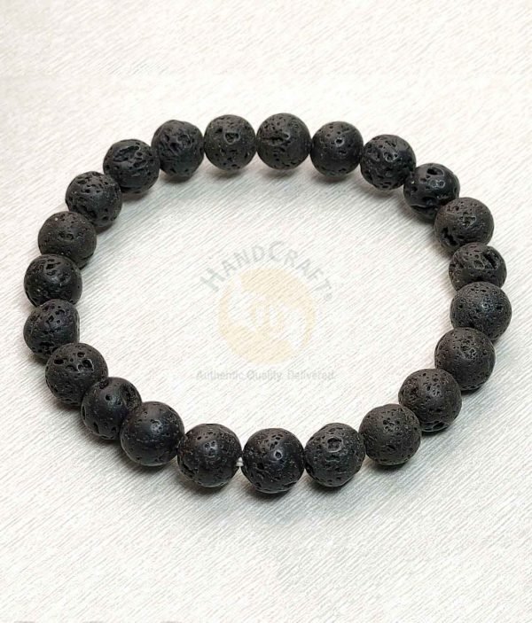 Natural Healing Stone Crystal Bracelet - Lava Natural Healing Stone Crystal Bracelet - Lava