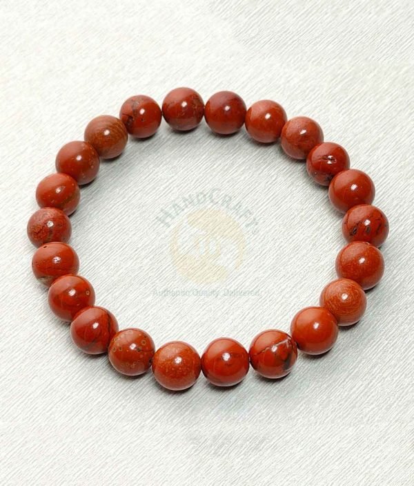 Natural Healing Stone Crystal Bracelet - Red Jasper