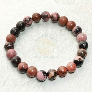 Natural Healing Stone Crystal Bracelet - Rhodonite