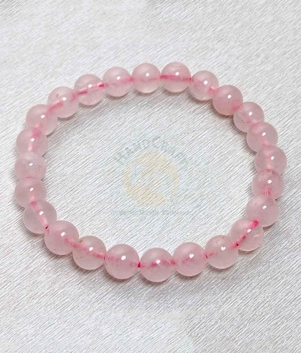 Natural Healing Stone Crystal Bracelet - Rose Quartz