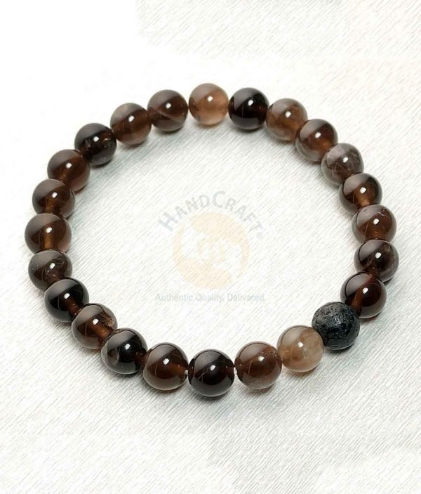 Natural Healing Stone Crystal Bracelet - Smoky Quartz