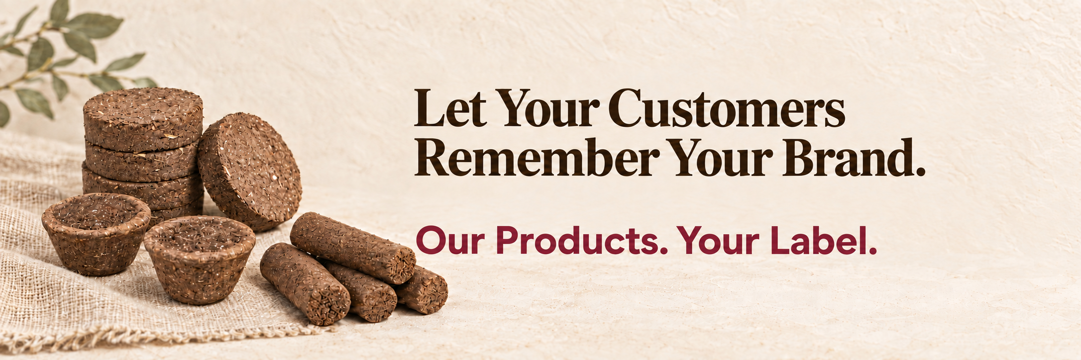 Let Your Customers Remember Your Brand. Our Products. Your Label.