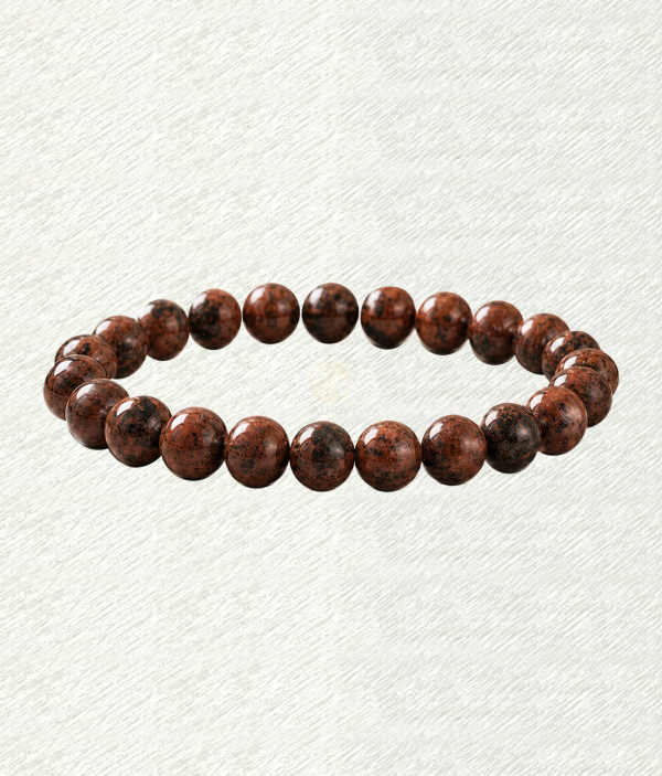 Mahogany Obsidian Bracelet Mahogany Obsidian bracelet with brown and black mottled round beads
