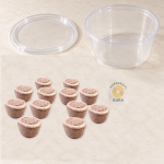 Representative image for Herbal Dhoop Cups showing 12 cups with an empty big container and separate lid.